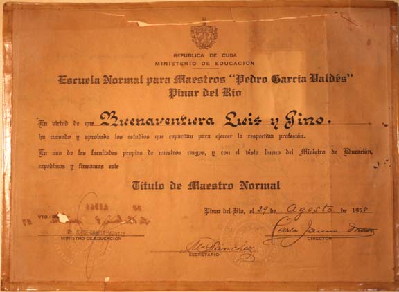 Certificado de Maestro